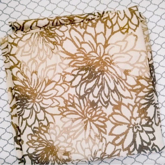 JCPenny Bath Boho Farmhouse Cream Shower Curtain With A Brown